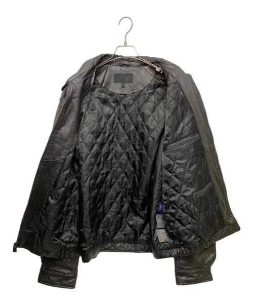 CROFT&BARROW（クロフトアンドバロー）CROFT&BARROW (クロフトアンドバロー) レザージャケット ブラック サイズ:XLの古着・服飾アイテム