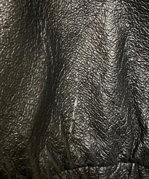 CROFT&BARROW（クロフトアンドバロー）CROFT&BARROW (クロフトアンドバロー) レザージャケット ブラック サイズ:XLの古着・服飾アイテム