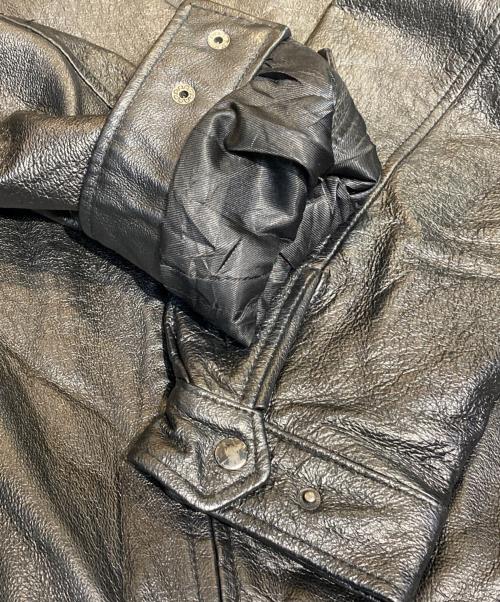 CROFT&BARROW（クロフトアンドバロー）CROFT&BARROW (クロフトアンドバロー) レザージャケット ブラック サイズ:XLの古着・服飾アイテム