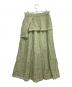 TSUHARU by samansa Mos2 (ツハル バイ サマンサモスモス) リネンハンカチ刺繍スカート グリーン サイズ:F：4000円