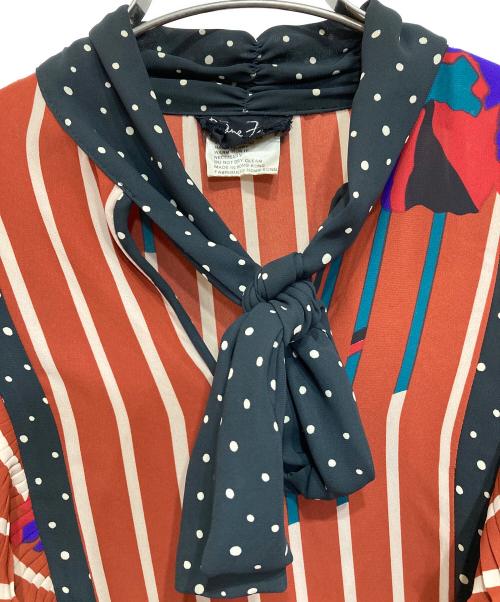 Diane Fries（ダイアンフレイス）Diane Fries (ダイアンフレイス) ヴィンテージ総柄セットアップ ブラウン サイズ:-の古着・服飾アイテム