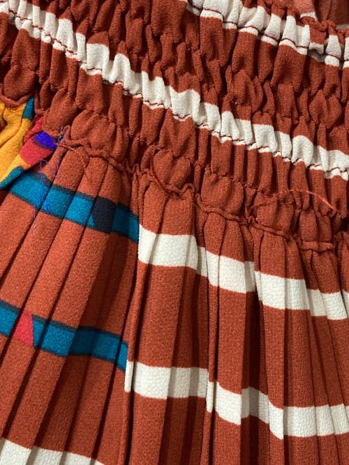 Diane Fries（ダイアンフレイス）Diane Fries (ダイアンフレイス) ヴィンテージ総柄セットアップ ブラウン サイズ:-の古着・服飾アイテム