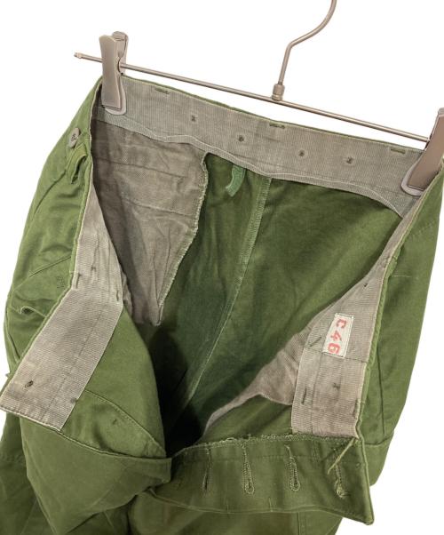Swedish Military（スウェーデン ミリタリー）Swedish Military (スウェーデン ミリタリー) M59カーゴパンツ グリーン サイズ:46の古着・服飾アイテム