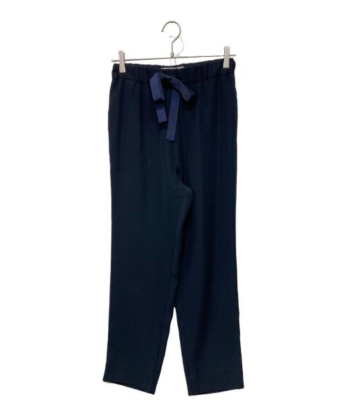 saqui（サキ）saqui (サキ) テーパードリボンパンツ ネイビー サイズ:36の古着・服飾アイテム