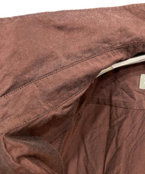 MARGARET HOWELL（マーガレットハウエル）MARGARET HOWELL (マーガレットハウエル) シルクブレンドシャツワンピース ブラウン サイズ:Ⅰの古着・服飾アイテム