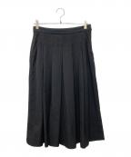 MHLエムエイチエル）の古着「WOOL COTTON TWILLスカート」｜ブラック