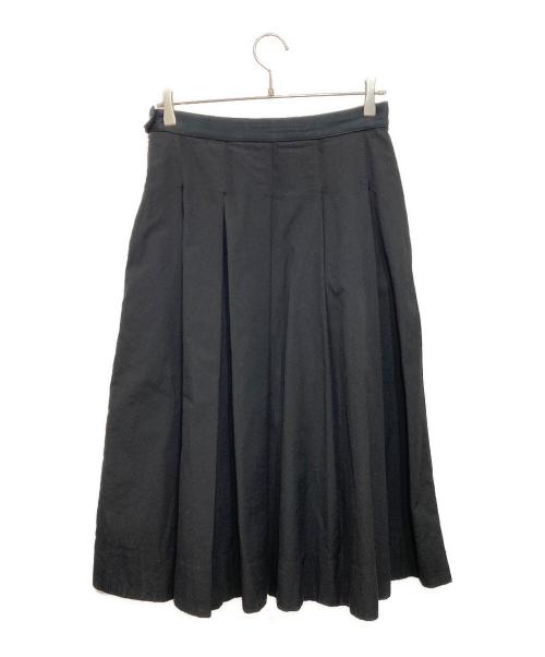 MHL（エムエイチエル）MHL (エムエイチエル) WOOL COTTON TWILLスカート ブラック サイズ:1の古着・服飾アイテム