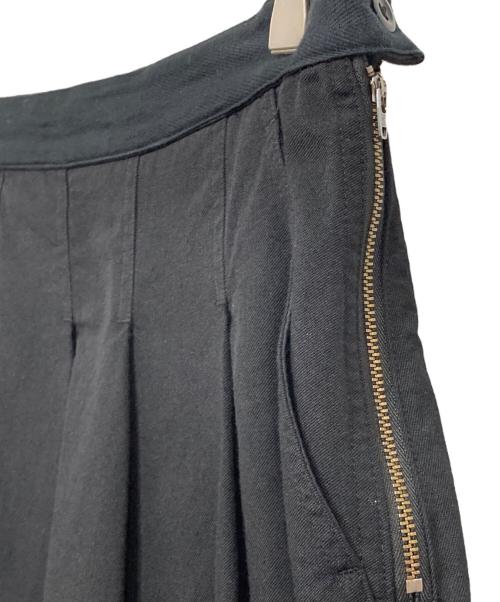 MHL（エムエイチエル）MHL (エムエイチエル) WOOL COTTON TWILLスカート ブラック サイズ:1の古着・服飾アイテム