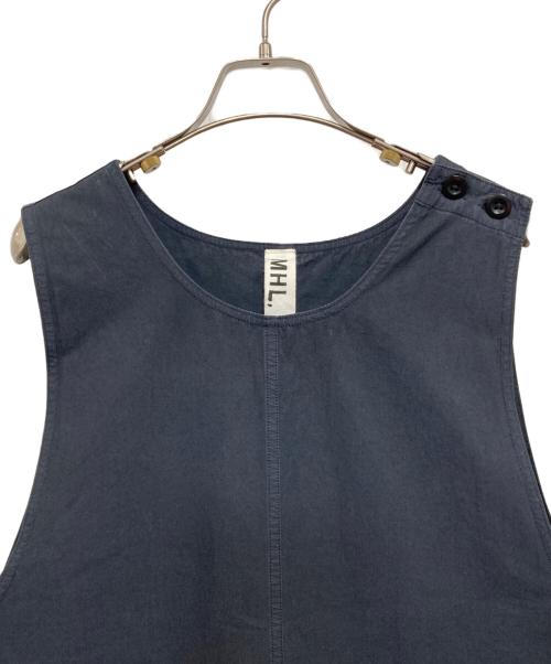 MHL（エムエイチエル）MHL (エムエイチエル) ガーメントダイノースリーブワンピース ネイビー サイズ:1の古着・服飾アイテム
