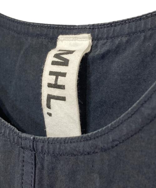 MHL（エムエイチエル）MHL (エムエイチエル) ガーメントダイノースリーブワンピース ネイビー サイズ:1の古着・服飾アイテム
