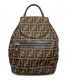 FENDI（フェンディ）の古着「ズッカ柄ミニリュック」｜ブラウン