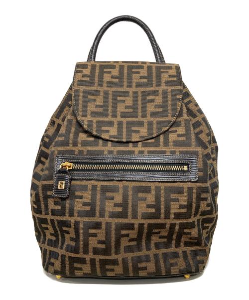 FENDI（フェンディ）FENDI (フェンディ) ズッカ柄ミニリュック ブラウンの古着・服飾アイテム