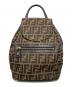 FENDI（フェンディ）の古着「ズッカ柄ミニリュック」｜ブラウン