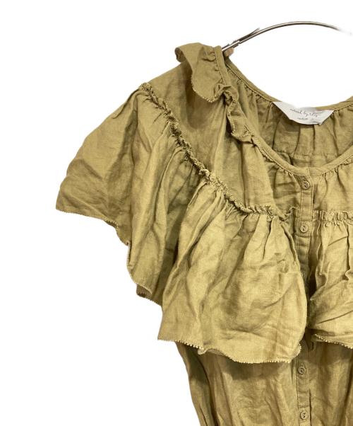 NATURAL by Studio Clip（ナチュラル バイ スタディオ クリップ）NATURAL by Studio Clip (ナチュラル バイ スタディオ クリップ) リネンフリルオールインワン ベージュ サイズ:Fの古着・服飾アイテム