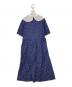 Jane Marple (ジェーンマープル) 24SS リボンカットドビー レースカラードレス ネイビー サイズ:M：13000円