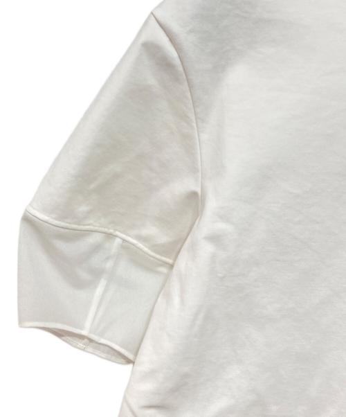 BALLSEY（ボールジィ）BALLSEY (ボールジィ) ジャージーコンビ ランタンスリーブプルオーバー ホワイト サイズ:36の古着・服飾アイテム