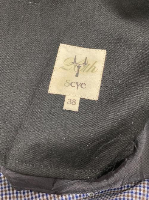 SCYE（サイ）SCYE (サイ) ガンクラブ チェックパンツ ネイビー サイズ:38の古着・服飾アイテム