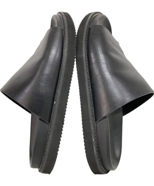 Scye Mercantile（サイ マーカンタイル）Scye Mercantile (サイ マーカンタイル) To&Co (トゥー＆コー) Vitello Crassico UNICOレザーサンダル ブラック サイズ:43の古着・服飾アイテム