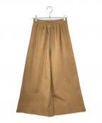 ARPEGE STORYアルページュストーリー）の古着「リネン混リラクシーワイドパンツ」｜キャメル