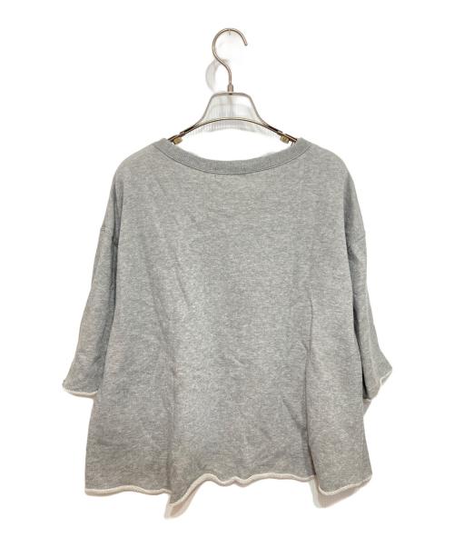 RIVE DROITE（リヴドロワ）RIVE DROITE (リヴドロワ) ラメ裏毛半袖スウェット グレー サイズ:Fの古着・服飾アイテム