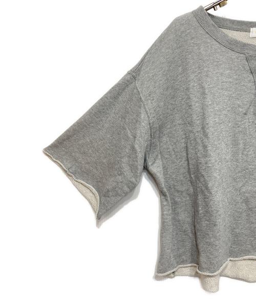 RIVE DROITE（リヴドロワ）RIVE DROITE (リヴドロワ) ラメ裏毛半袖スウェット グレー サイズ:Fの古着・服飾アイテム