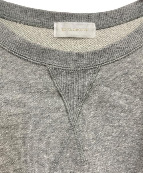 RIVE DROITE（リヴドロワ）RIVE DROITE (リヴドロワ) ラメ裏毛半袖スウェット グレー サイズ:Fの古着・服飾アイテム