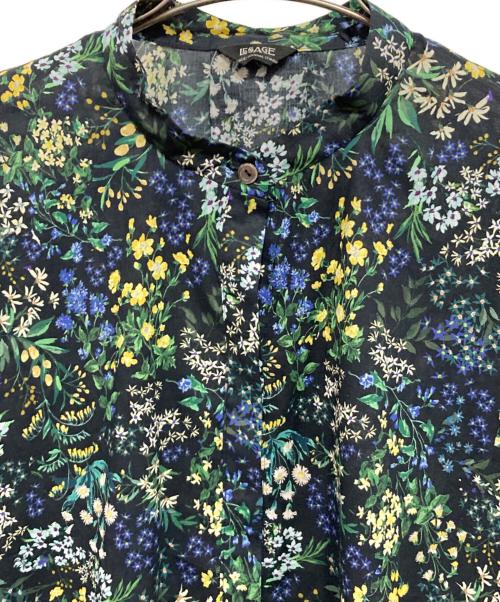 journal standard L'essage（ジャーナルスタンダード レサージュ）journal standard L'essage (ジャーナルスタンダード レサージュ) IPEKER/ドットタックスリーブシャツ ブラックB サイズ:記載なしの古着・服飾アイテム