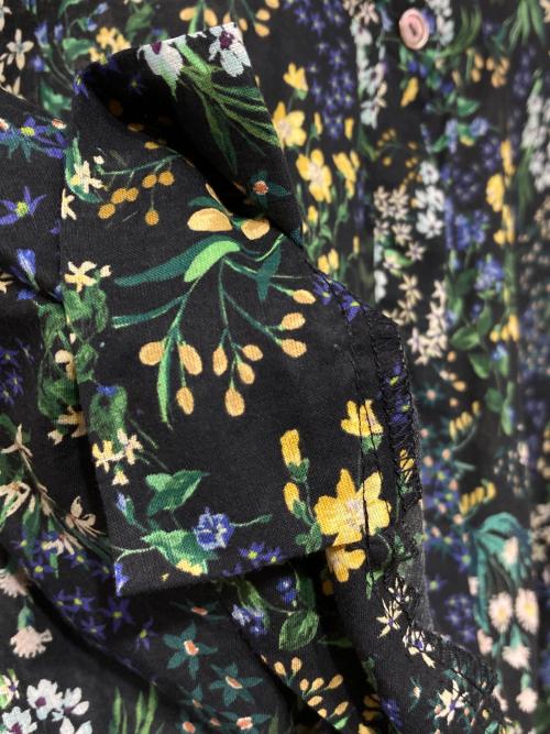 journal standard L'essage（ジャーナルスタンダード レサージュ）journal standard L'essage (ジャーナルスタンダード レサージュ) IPEKER/ドットタックスリーブシャツ ブラックB サイズ:記載なしの古着・服飾アイテム