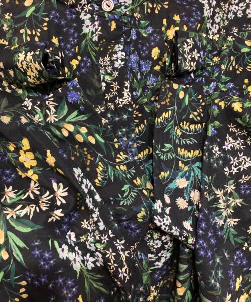 journal standard L'essage（ジャーナルスタンダード レサージュ）journal standard L'essage (ジャーナルスタンダード レサージュ) IPEKER/ドットタックスリーブシャツ ブラックB サイズ:記載なしの古着・服飾アイテム