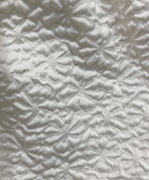 anana（アナナ）anana (アナナ) ふくれフラワージャガードチュニックブラウス ホワイト サイズ:Fの古着・服飾アイテム