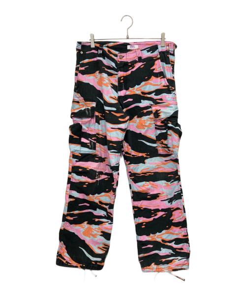 ERL（イーアールエル）ERL (イーアールエル) Straight Floral Print Cargo Pants ピンク サイズ:Mの古着・服飾アイテム