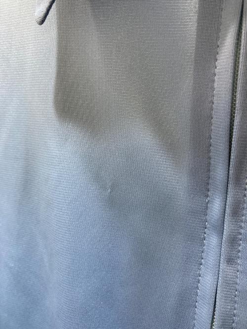 MIU MIU（ミュウミュウ）MIU MIU (ミュウミュウ) Zipped Front Cropped Shirt In Pervinca ブルー サイズ:40の古着・服飾アイテム