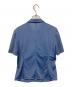 MIU MIU (ミュウミュウ) Zipped Front Cropped Shirt In Pervinca ブルー サイズ:40：42000円