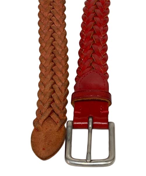 Whitehouse Cox（ホワイトハウスコックス）Whitehouse Cox (ホワイトハウスコックス) メッシュベルト レッド サイズ:32/80の古着・服飾アイテム