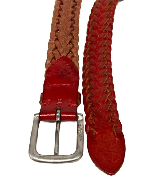 Whitehouse Cox（ホワイトハウスコックス）Whitehouse Cox (ホワイトハウスコックス) メッシュベルト レッド サイズ:32/80の古着・服飾アイテム