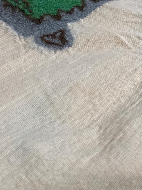 KAPITAL（キャピタル）KAPITAL (キャピタル) 総柄縮絨ストール ベージュの古着・服飾アイテム