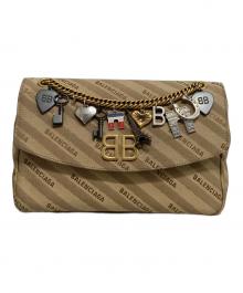 BALENCIAGA（バレンシアガ）の古着「BBラウンド ショルダーバッグ」｜ベージュ