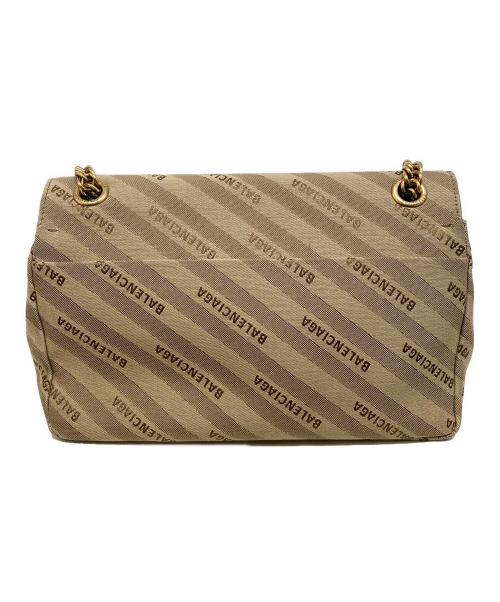 BALENCIAGA（バレンシアガ）BALENCIAGA (バレンシアガ) BBラウンド ショルダーバッグ ベージュの古着・服飾アイテム