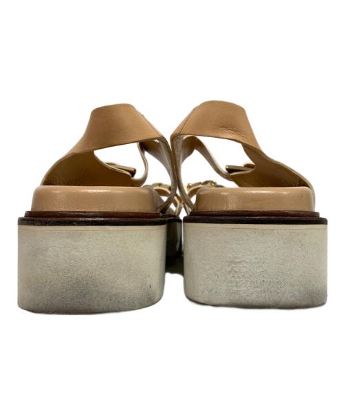 DSQUARED2（ディースクエアード）DSQUARED2 (ディースクエアード) vibram ストラップサンダル ブラウン サイズ:36の古着・服飾アイテム