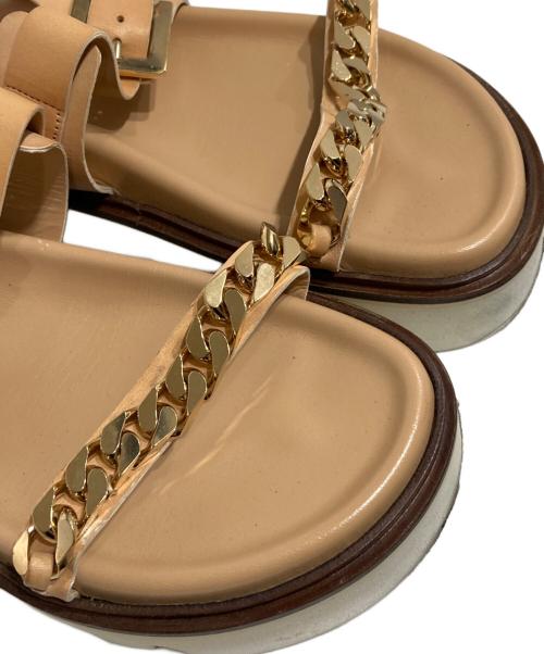 DSQUARED2（ディースクエアード）DSQUARED2 (ディースクエアード) vibram ストラップサンダル ブラウン サイズ:36の古着・服飾アイテム