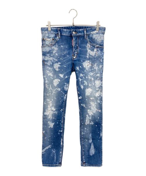 DSQUARED2（ディースクエアード）DSQUARED2 (ディースクエアード) ボタンフライデニムパンツ インディゴ サイズ:46の古着・服飾アイテム