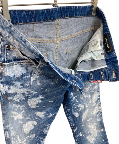 DSQUARED2（ディースクエアード）DSQUARED2 (ディースクエアード) ボタンフライデニムパンツ インディゴ サイズ:46の古着・服飾アイテム