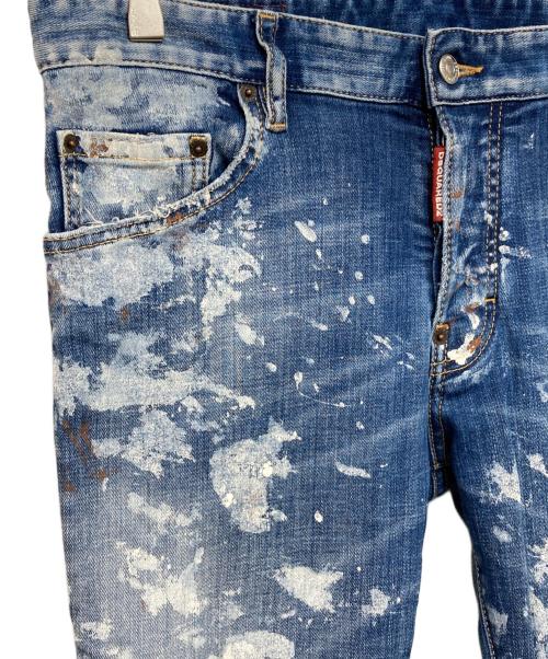 DSQUARED2（ディースクエアード）DSQUARED2 (ディースクエアード) ボタンフライデニムパンツ インディゴ サイズ:46の古着・服飾アイテム