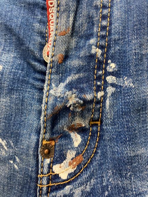 DSQUARED2（ディースクエアード）DSQUARED2 (ディースクエアード) ボタンフライデニムパンツ インディゴ サイズ:46の古着・服飾アイテム