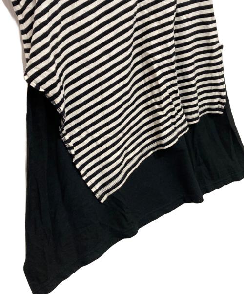 Y's（ワイズ）Y's (ワイズ) ボーダーTシャツ ホワイト×ブラック サイズ:2の古着・服飾アイテム