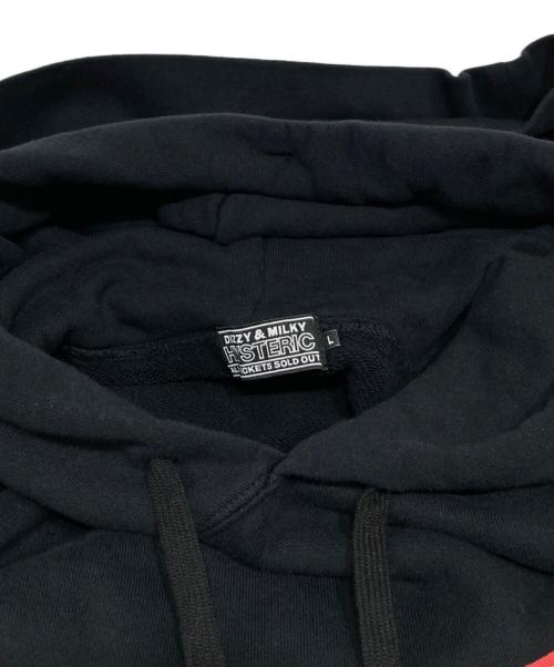 Hysteric Glamour（ヒステリックグラマー）Hysteric Glamour (ヒステリックグラマー) HYS VARSITY パーカー ブラック サイズ:Lの古着・服飾アイテム