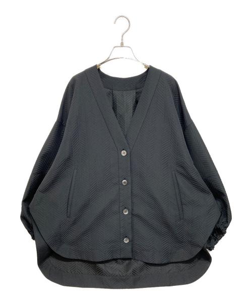 LE PHIL（ル フィル）LE PHIL (ル フィル) 23SS ヘリンボン ジャガード ジャケット ブラック サイズ:1の古着・服飾アイテム