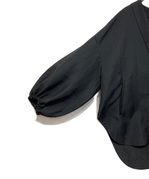 LE PHIL（ル フィル）LE PHIL (ル フィル) 23SS ヘリンボン ジャガード ジャケット ブラック サイズ:1の古着・服飾アイテム
