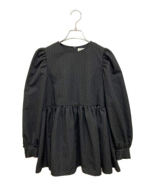 OHGA（オオガ）OHGA (オオガ) パターンブラウス ブラック サイズ:Fの古着・服飾アイテム