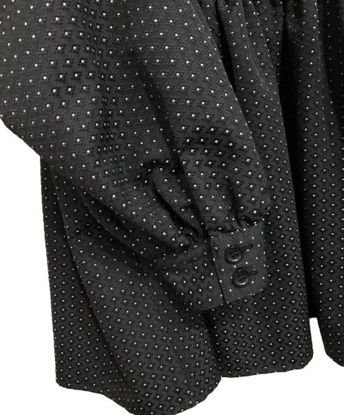 OHGA（オオガ）OHGA (オオガ) パターンブラウス ブラック サイズ:Fの古着・服飾アイテム